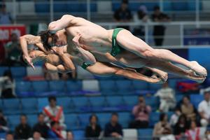 CHINA-BEIJING-CLAVADOS-COPA DEL MUNDO DE WORLD AQUATICS-SUPERFINAL-3M SINCRONIZADO MASCULINO