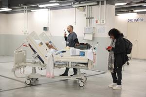 ISRAEL-TEL AVIV-PACIENTES-TRASLADADOS A REFUGIOS