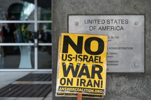 EEUU-SAN FRANCISCO-ATAQUES A IRAN-PROTESTA