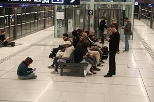 ISRAEL-TEL AVIV-RESIDENTES QUE SE REFUGIAN