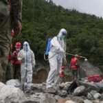 CHINA-XIZANG-GYIRONG-AVALANCHA DE LODO-RESCATE-DESINFECCION