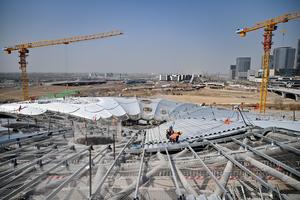 CHINA-HEBEI-NUEVA AREA DE XIONG'AN-INSTALACION CULTURAL-CONSTRUCCION