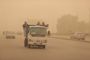 EGIPTO-CAIRO-TORMENTA DE POLVO
