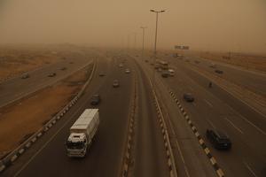 EGIPTO-CAIRO-TORMENTA DE POLVO