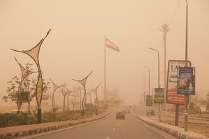 EGIPTO-CAIRO-TORMENTA DE POLVO