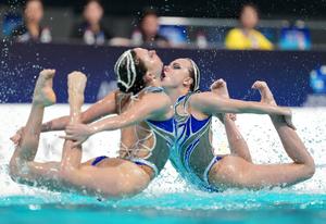 CHINA-XI'AN-NATACION ARTISTICA-COPA DEL MUNDO-LIBRE POR EQUIPOS