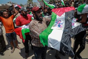MEDIO ORIENTE-CIUDAD DE GAZA-FUNERAL MASIVO