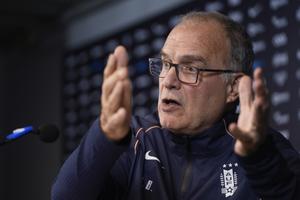 URUGUAY-MONTEVIDEO-FUTBOL-COPA MUNDIAL DE LA FIFA 2026-BIELSA-CONFERENCIA