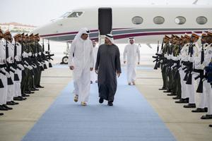 EAU-ABU DABI-QATAR-LIDERES-REUNION