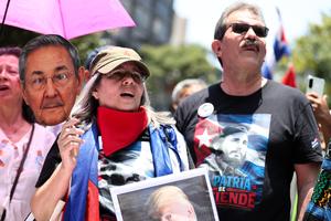 MEXICO-CIUDAD DE MEXICO-EEUU-CUBA-BLOQUEO-PROTESTA