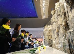 CHINA-BEIJING-DIA DE LOS MARTIRES-CONMEMORACION