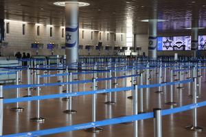ISRAEL-TEL AVIV-ESPACIO AEREO CERRADO-VISTAS DEL AEROPUERTO