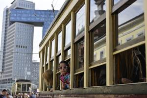 RUSIA-MOSCU-DESFILE DE TRANVIAS-EXPOSICION