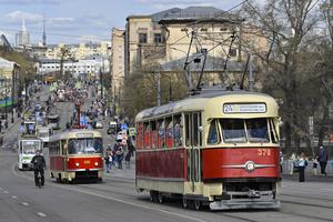 RUSIA-MOSCU-DESFILE DE TRANVIAS-EXPOSICION