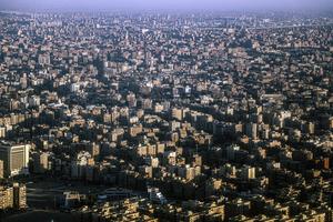 EGIPTO-CAIRO-VISTAS DESDE UN AVION