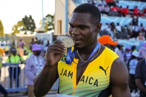 BOTSUANA-GABORONE-MUNDIAL DE RELEVOS DE ATLETISMO-RELEVOS MIXTOS 4X100M-FINAL