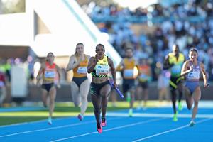 BOTSUANA-GABORONE-MUNDIAL DE RELEVOS DE ATLETISMO-RELEVOS MIXTOS 4X100M-FINAL