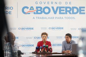 CABO VERDE-PRAIA-CRUCERO HOLANDES-CONFERENCIA DE PRENSA