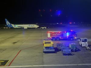TURQUIA-SANLIURFA-AVION DE PASAJEROS-AMENAZA DE BOMBA-ATERRIZAJE