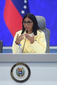 VENEZUELA-CARACAS-TERREMOTOS-DELCY RODRIGUEZ