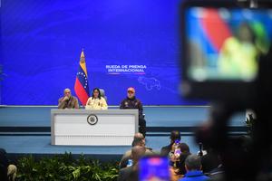 VENEZUELA-CARACAS-TERREMOTOS-DELCY RODRIGUEZ