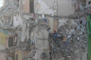 UCRANIA-KIEV-ATAQUE CON MISILES-SECUELA