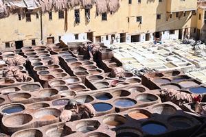 MARRUECOS-FES-CURTIDURIA DE CUERO