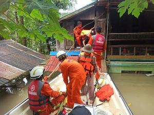 MYANMAR-AYEYARWADY-INUNDACION