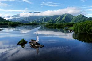 CHINA-HUBEI-SHENNONGJIA-LAGO DAJIU-PAISAJE