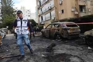 ISRAEL-PETAH TIKVA-ATAQUES CON MISILES-SECUELAS