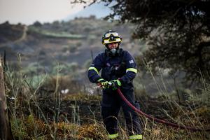 GRECIA-CRETA-INCENDIOS FORESTALES-BOMBEROS