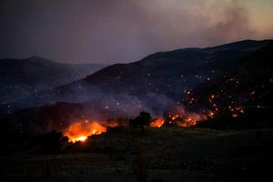 GRECIA-CRETA-INCENDIOS FORESTALES-BOMBEROS