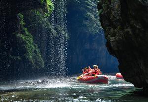 CHINA-GUIZHOU-HUANGPING-RAFTING
