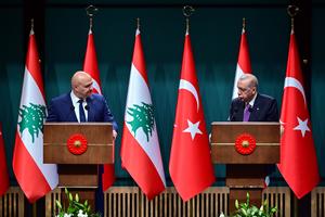 TURQUIA-ANKARA-LIBANO-PRESIDENTE-VISITA