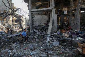 MEDIO ORIENTE-GAZA-CAMPO DE REFUGIADOS DE AL-SHATI-ATAQUE AEREO