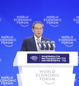 CHINA-LIAONING-DALIAN-LI QIANG-DAVOS DE VERANO-SESION PLENARIA INAUGURAL-DISCURSO
