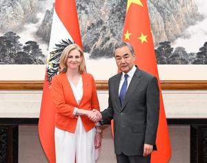 CHINA-BEIJING-WANG YI-AUSTRIA-REUNION