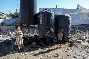 MEDIO ORIENTE-CIUDAD DE GAZA-CAMPAMENTO DE REFUGIADOS