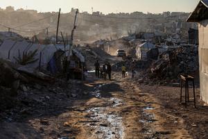 MEDIO ORIENTE-CIUDAD DE GAZA-CAMPAMENTO DE REFUGIADOS