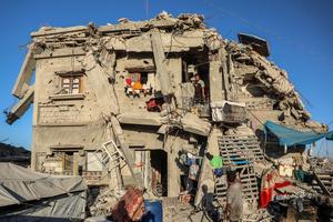 MEDIO ORIENTE-CIUDAD DE GAZA-CAMPAMENTO DE REFUGIADOS