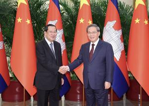 CHINA-BEIJING-LI QIANG-CAMBOYA-HUN SEN-REUNION