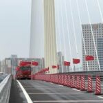 CHINA-RPDC-RIO YALU-NUEVO PUENTE-CEREMONIA DE APERTURA (1/2)
